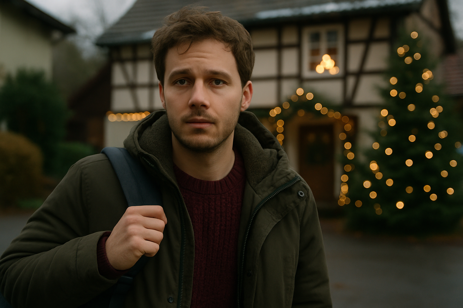 wohin über weihnachten - Illustration